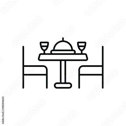 Table Setting vector icon