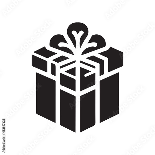 Elegant Gift Box Silhouette Vector Illustrations for Creative Designs