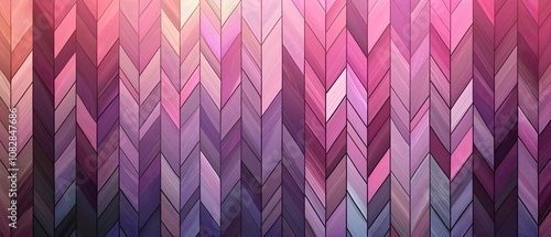 Abstract Gradient Chevron Background with Seamless Pattern in Pink and Purple Tones