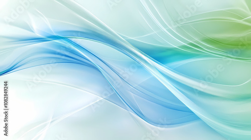 A serene abstract background with calming blues and greens. Serene. Illustration