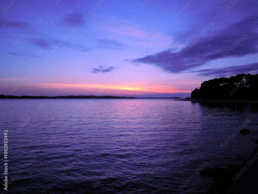 Fototapeta premium Strand im Abendrot
