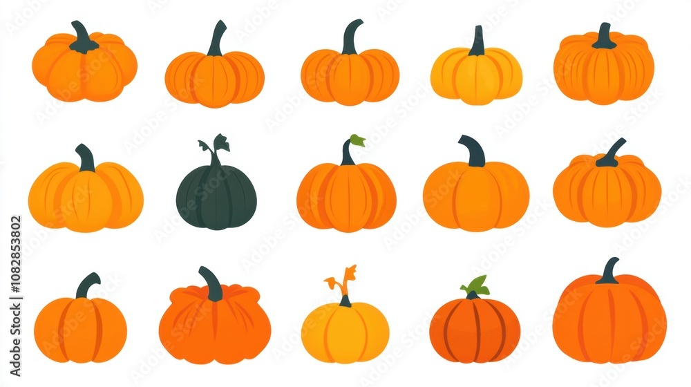 Pumpkin in Fall for holiday seasonal decoration. Pumpkin in Fall for holiday seasonal decoration.