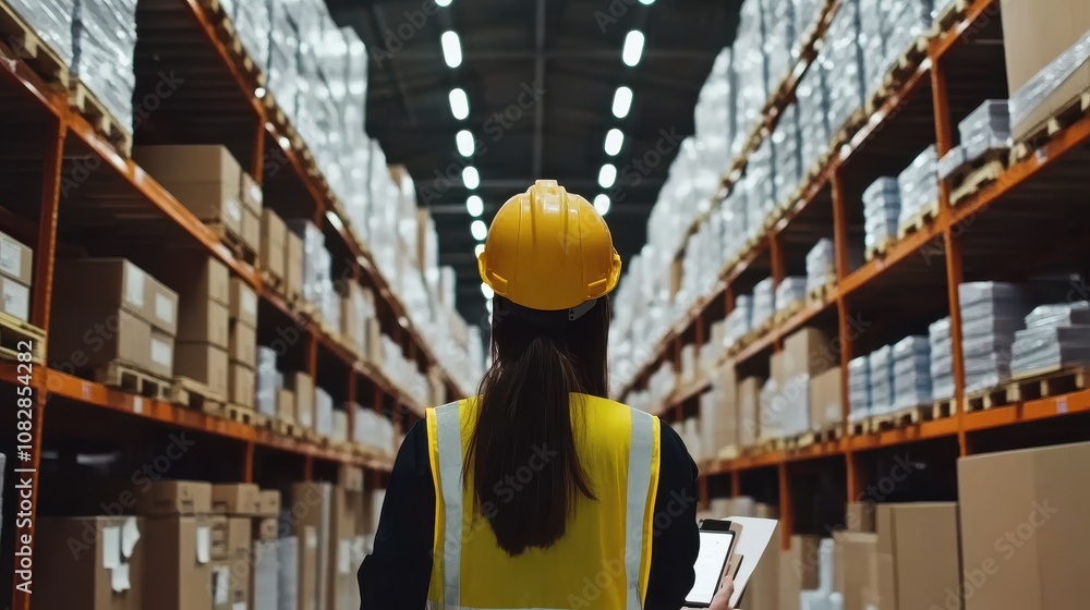 Warehouse Inspection with Organized Storage Space Warehouse Inspection with Organized Storage Space