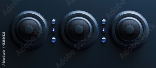 Sound control buttons designed for use by audio professionals