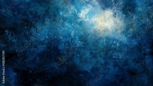 Abstract Digital Background with Soft Blue Lighting