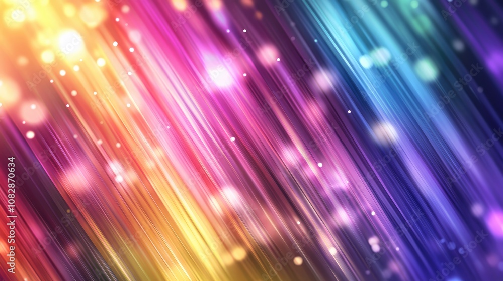 Line art illustration featuring a blurred background with various colors Line art illustration featuring a blurred background with various colors
