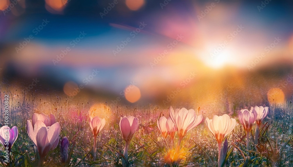 sunshine with colourful flowers sunshine with colourful flowers