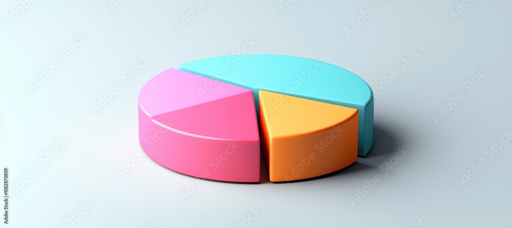 Fototapeta premium Global Smart Home Technology Adoption by Region 2024 - Colorful Pie Chart Design for Reports