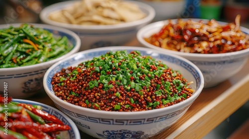 Vibrant culinary delights local market food photography bustling environment close-up view spices and fresh ingredients