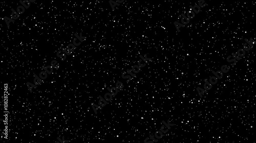 Abstract inverted space Flying through the stars (black and white). Universe outer space 4K motion graphics. 