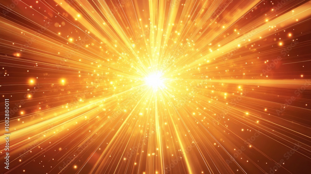 Line art illustration of a luminous star explosion featuring radiant particles and lines creating a stunning abstract rays background Line art illustration of a luminous star explosion featuring radiant particles and lines creating a stunning abstract rays background