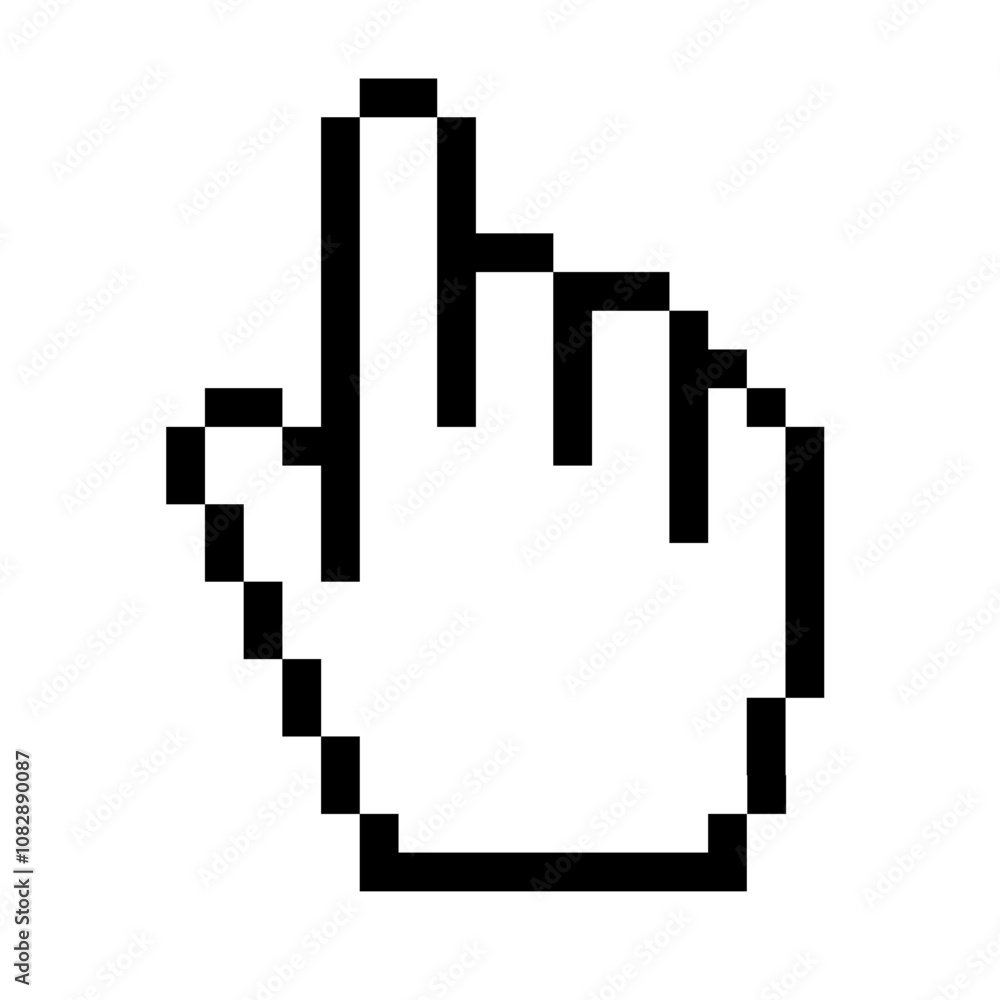 Cursor icon hand flat style vector for design project Cursor icon hand flat style vector for design project