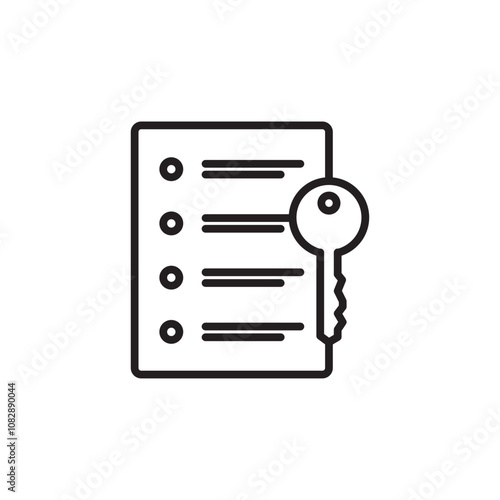 Key Takeaway thin line vector icon.