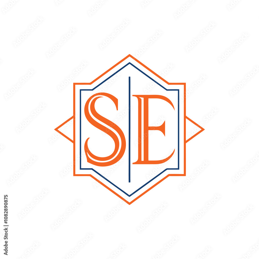 Minimalist SE Letter Logo Design for Professional Branding Minimalist SE Letter Logo Design for Professional Branding