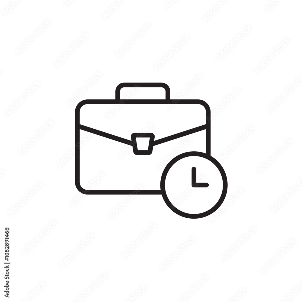 Work Experience thin line vector icon. Work Experience thin line vector icon.