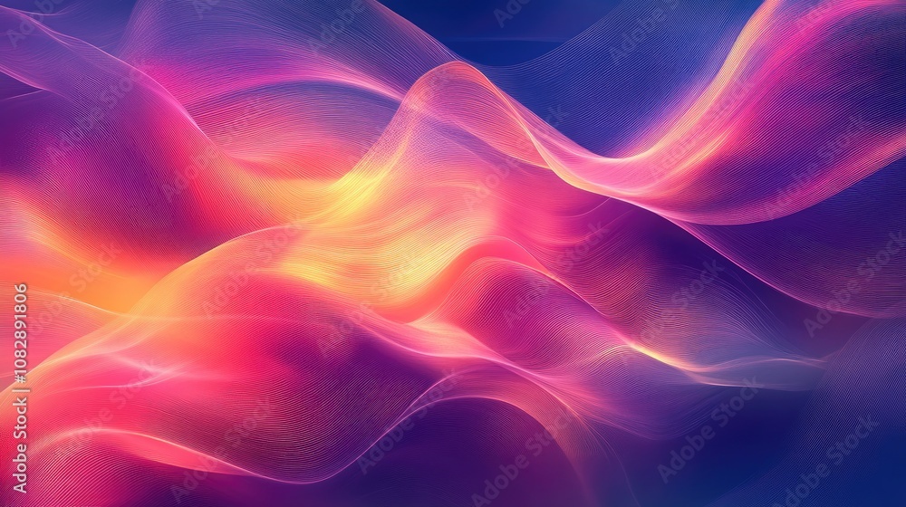 Colorful abstract background featuring dynamic motion blur design in a line art style Colorful abstract background featuring dynamic motion blur design in a line art style
