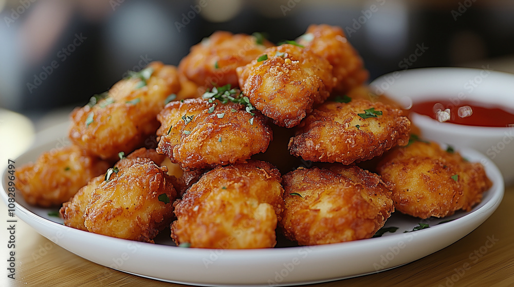a pile of fried chicken nuggets a pile of fried chicken nuggets