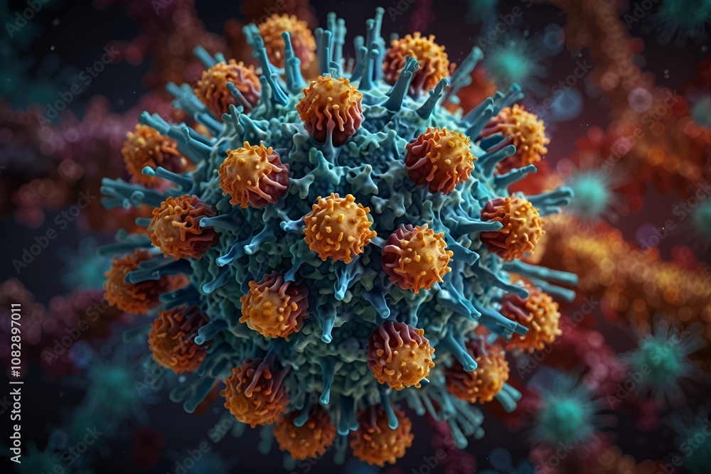 Fototapeta premium Influenza (Flu) virus