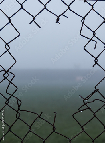 barbed wire fence