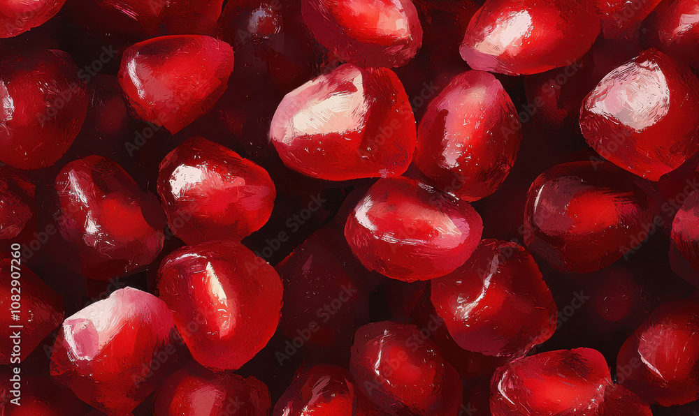 Vibrant Pomegranate Seeds - A Burst of Freshness and Flavor Vibrant Pomegranate Seeds - A Burst of Freshness and Flavor