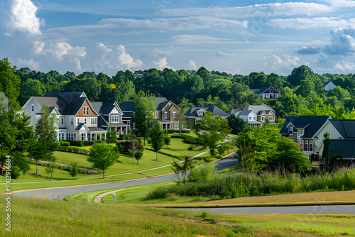 Idyllic Suburban Landscape: NC's Diverse and Beautiful Real Estate