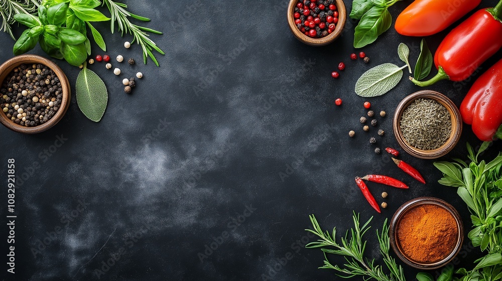 tomatoes with rosemary, sea salt and pepper, Ingredients for cooking. Herbs and spices on black stone tomatoes with rosemary, sea salt and pepper, Ingredients for cooking. Herbs and spices on black stone