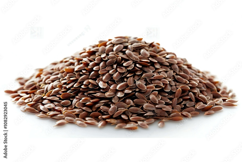 Flax seeds heap isolated on transparent background. Flax seeds heap isolated on transparent background.