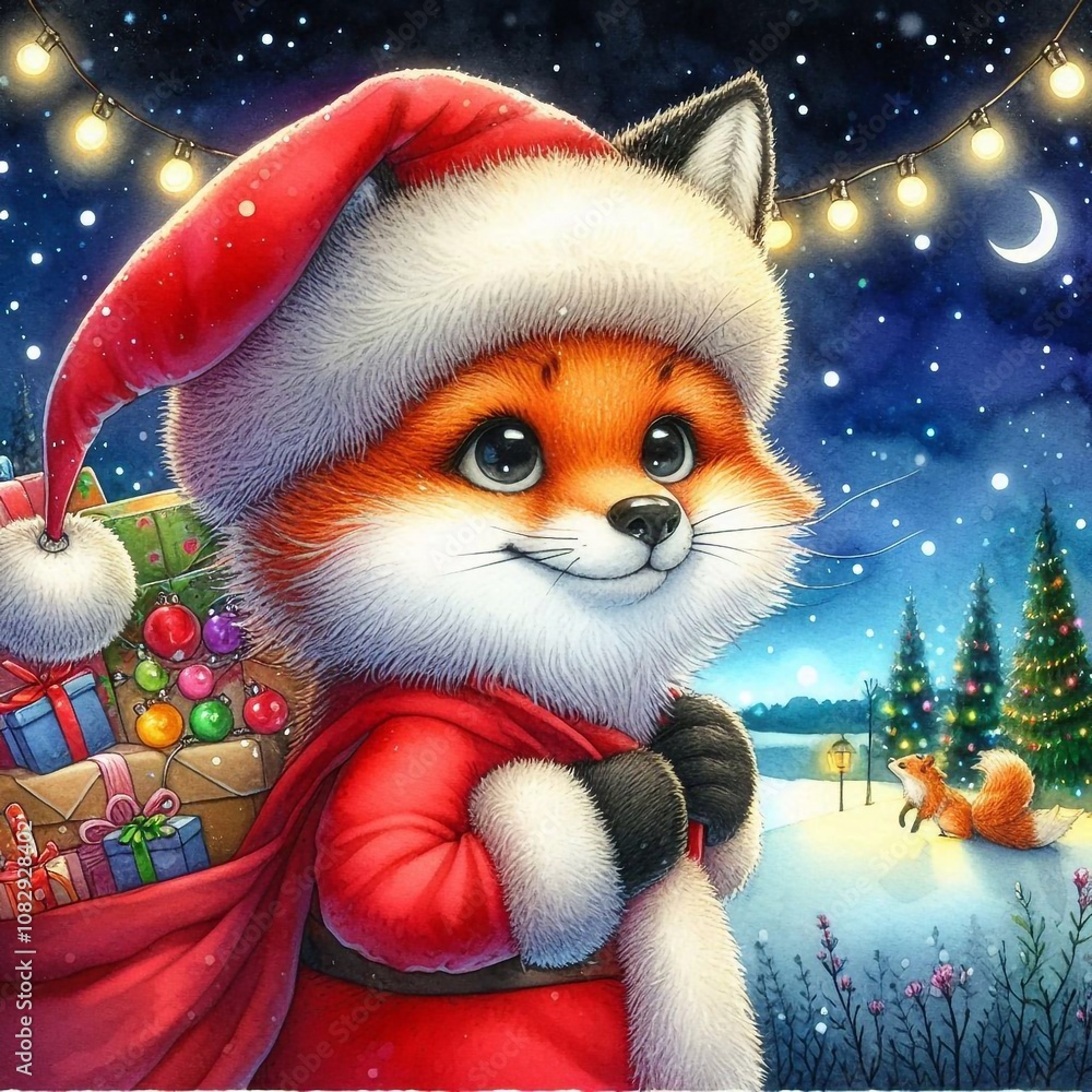 kleiner Fuchs als Weihnachtsmann kleiner Fuchs als Weihnachtsmann