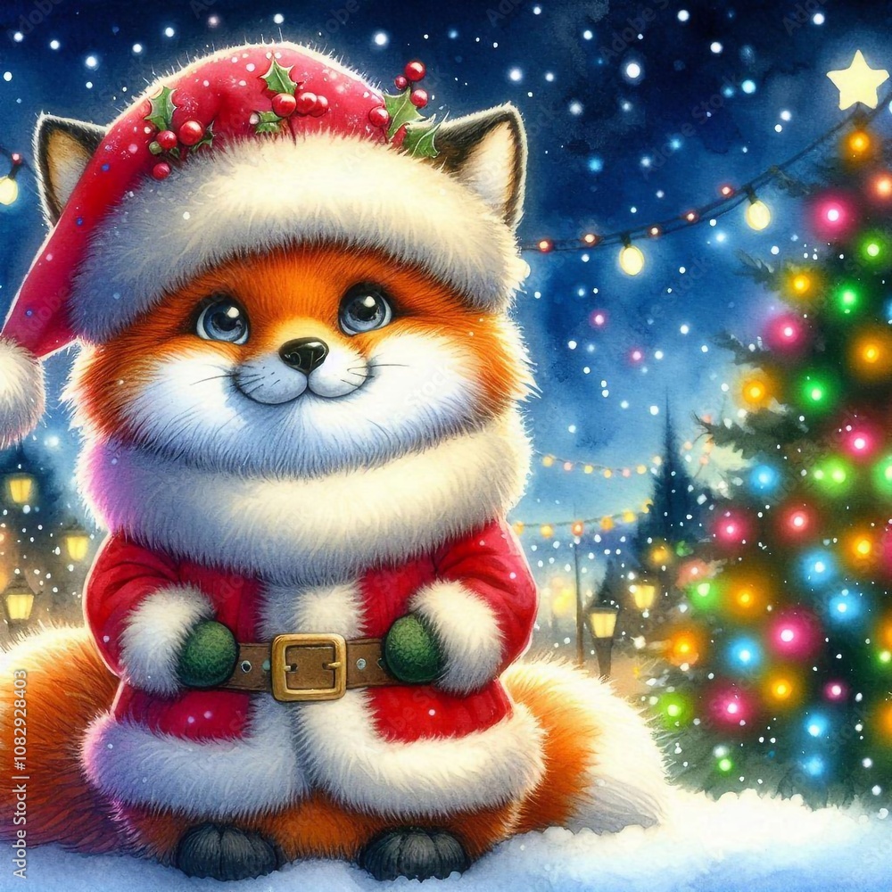 kleiner Fuchs als Weihnachtsmann kleiner Fuchs als Weihnachtsmann