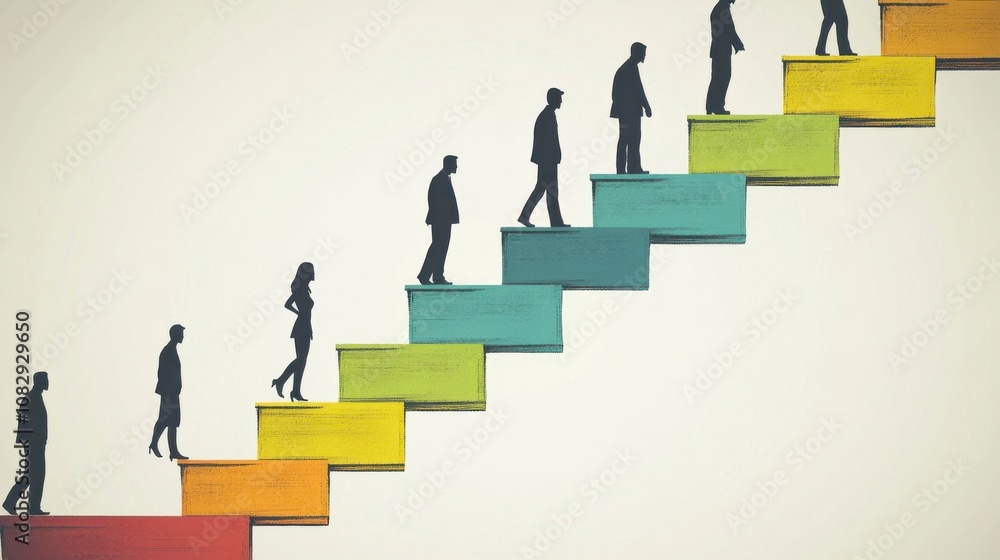 Income Gaps Represented by Colorful Bar Graphs