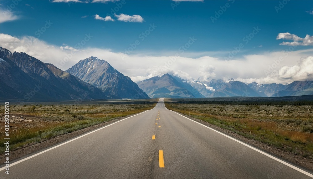 Naklejka premium road in the mountains