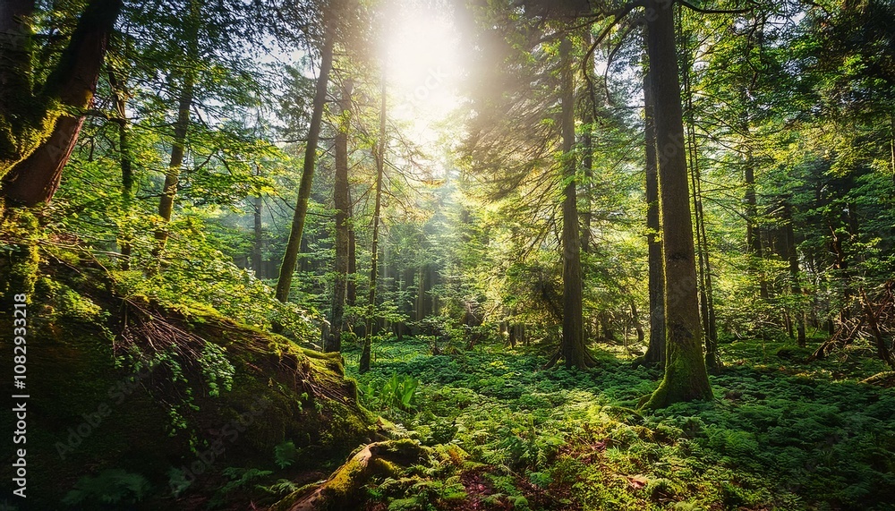 Obraz premium morning in the woods