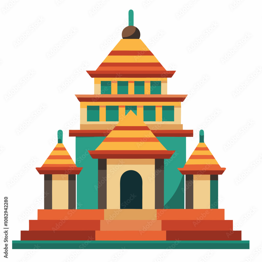 vector illustration of temple vector illustration of temple