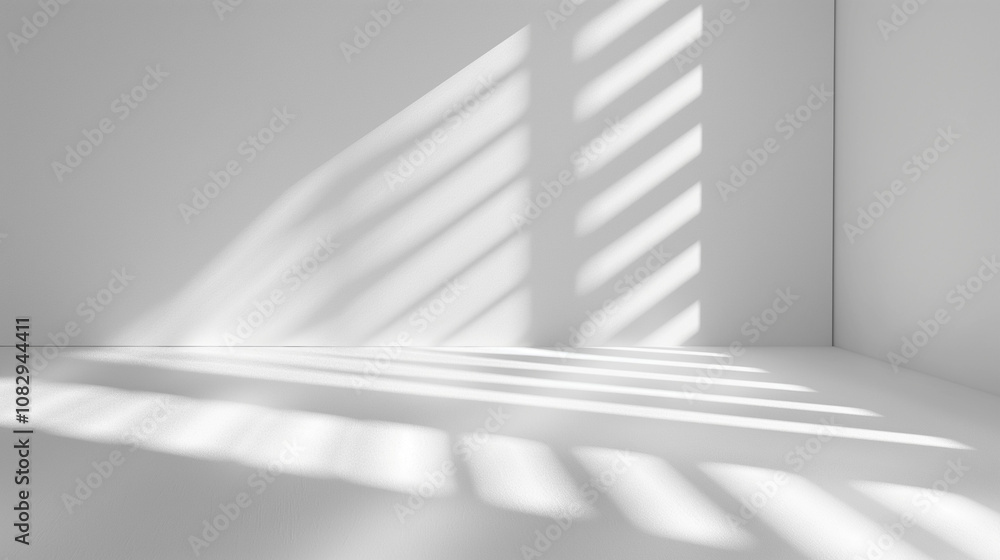Abstract white background with shadows 3D rendering Abstract white background with shadows 3D rendering