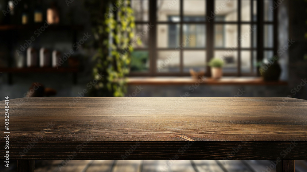 Empty table for a very high quality product placement with dark tones background Empty table for a very high quality product placement with dark tones background