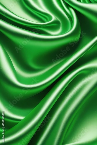 Obraz na płótnie Smooth elegant green silk or satin luxury cloth texture can use as abstract background. Luxurious background design w salonie