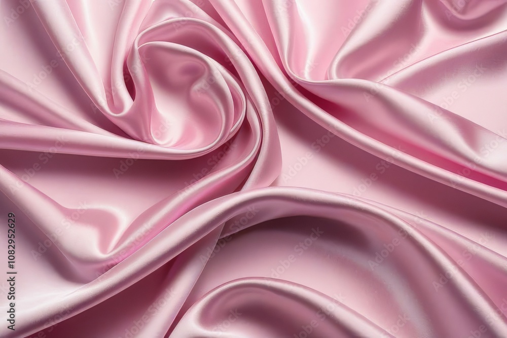 Smooth elegant pink silk or satin texture can use as wedding background. Luxurious background design