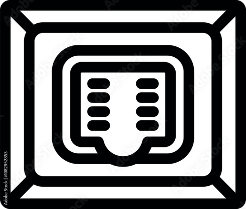 Close up of an internet cable plugged into a wall outlet, providing a fast and reliable network connection