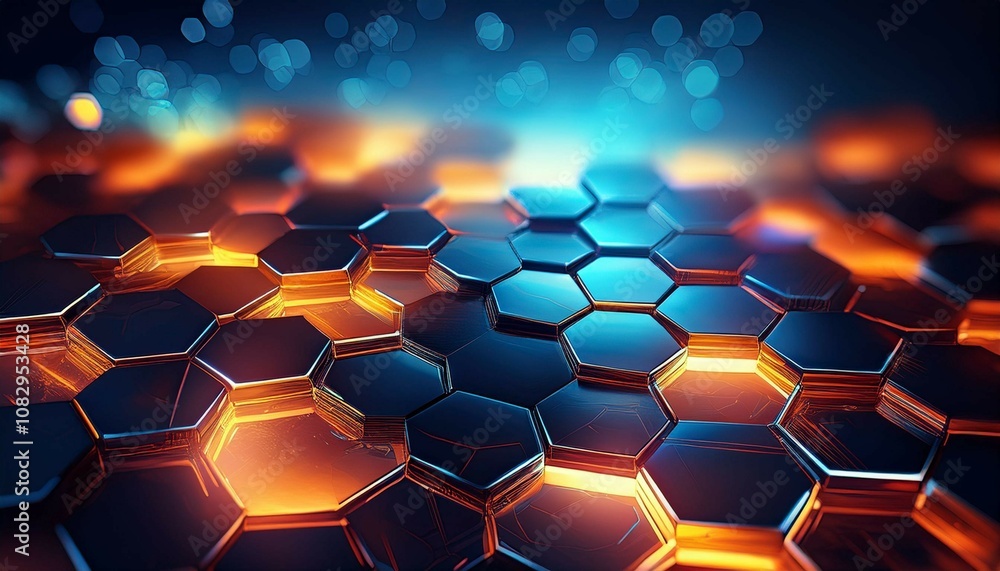 abstract background with hexagons abstract background with hexagons