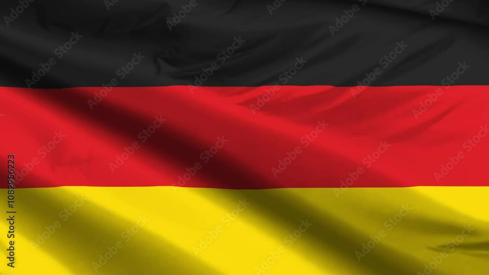germany flag moved by the wind germany flag moved by the wind