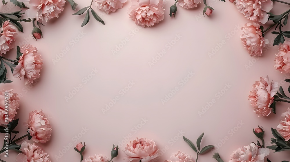 Soft Pink Peony Border on Pastel Pink Background – Elegant Floral Frame for Wedding Invitations, Greeting Cards, and Romantic Designs
Soft Pink Peony Border on Pastel Pink Background – Elegant Floral Frame for Wedding Invitations, Greeting Cards, and Romantic Designs