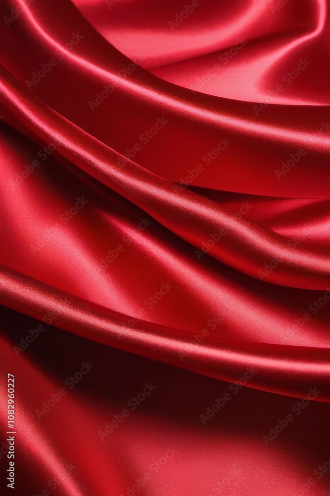 Red silk or satin luxury fabric texture can use as abstract background. Top view. Red silk or satin luxury fabric texture can use as abstract background. Top view.