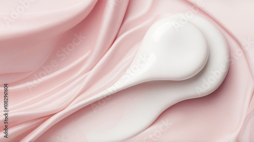Obraz na płótnie Abstract liquid beige with pink background. Creamy cream background, background texture w salonie