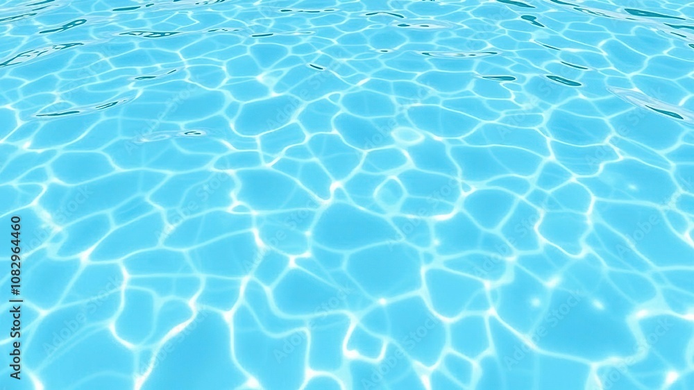 Clear blue water ripples in the swimming pool surface, aquatic scene, splashy effect Clear blue water ripples in the swimming pool surface, aquatic scene, splashy effect