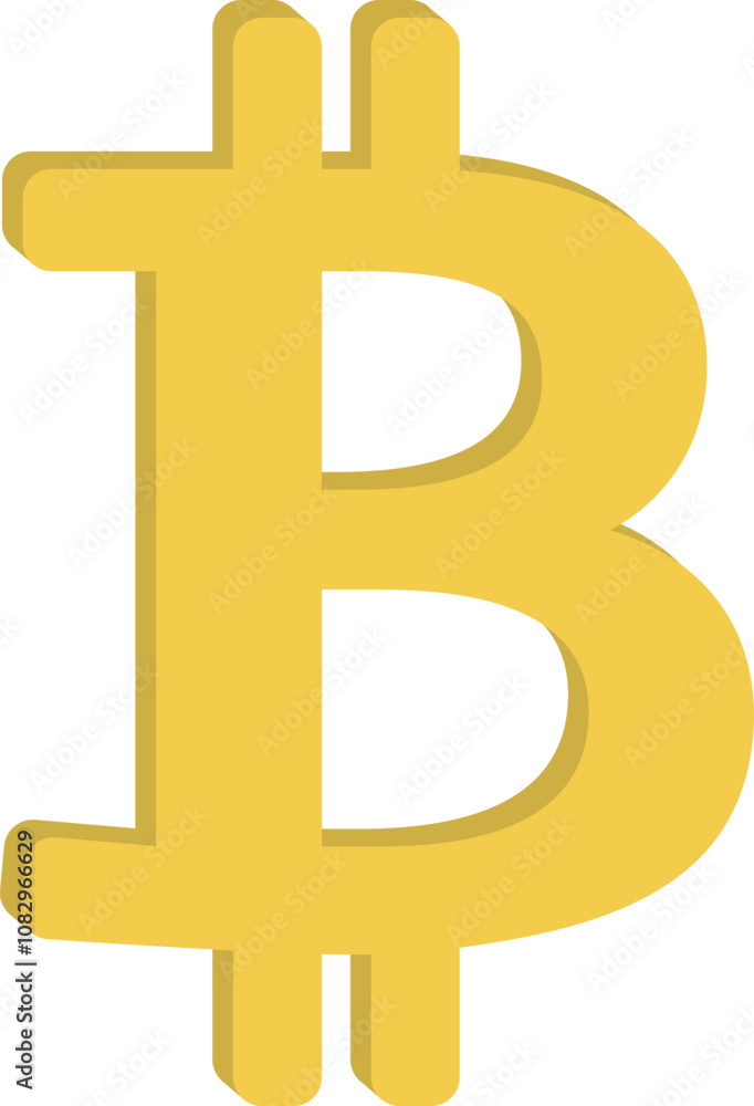 Golden bitcoin sign icon. Vector illustration. Golden bitcoin sign icon. Vector illustration.