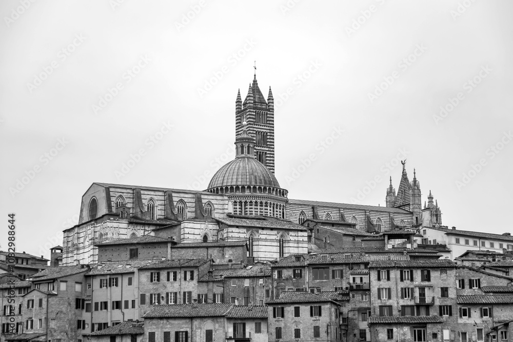 Obraz premium Siena Cathedral is a medieval church in Siena, Tuscany, Italy