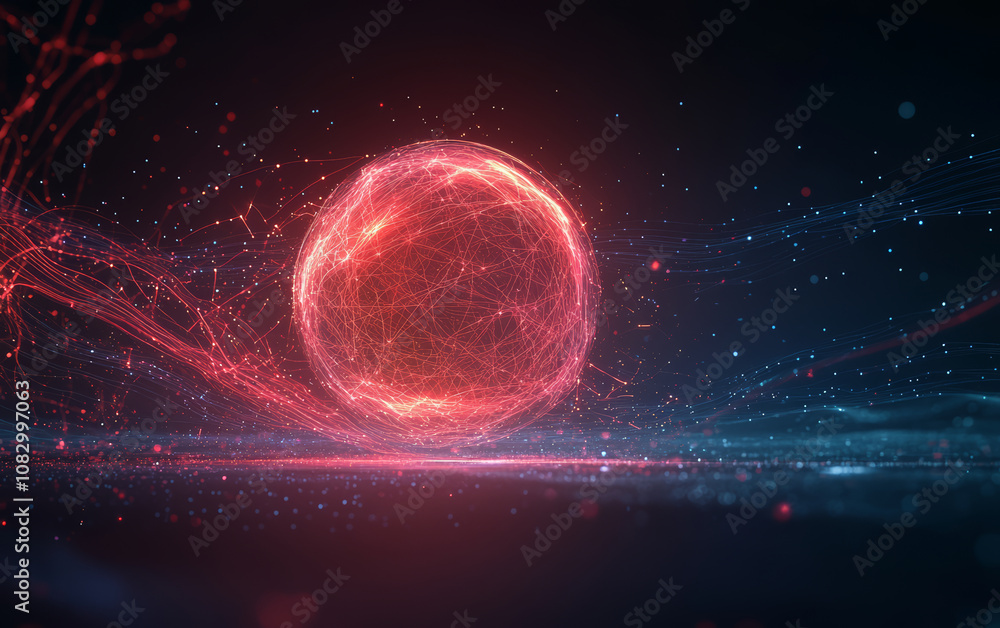 Obraz premium A demonstration of structural relationships and interactions between molecules in the microcosmic world