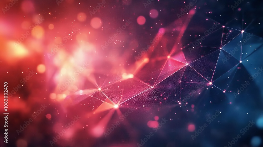 Obraz premium abstract digital tech wave backgrounds