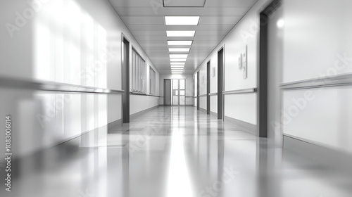 Wallpaper Mural Blurred interior of hospital - abstract medical background Torontodigital.ca