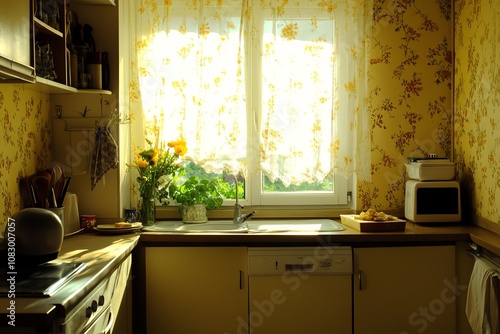 Charming Kitchen with Soft Yellow Accents